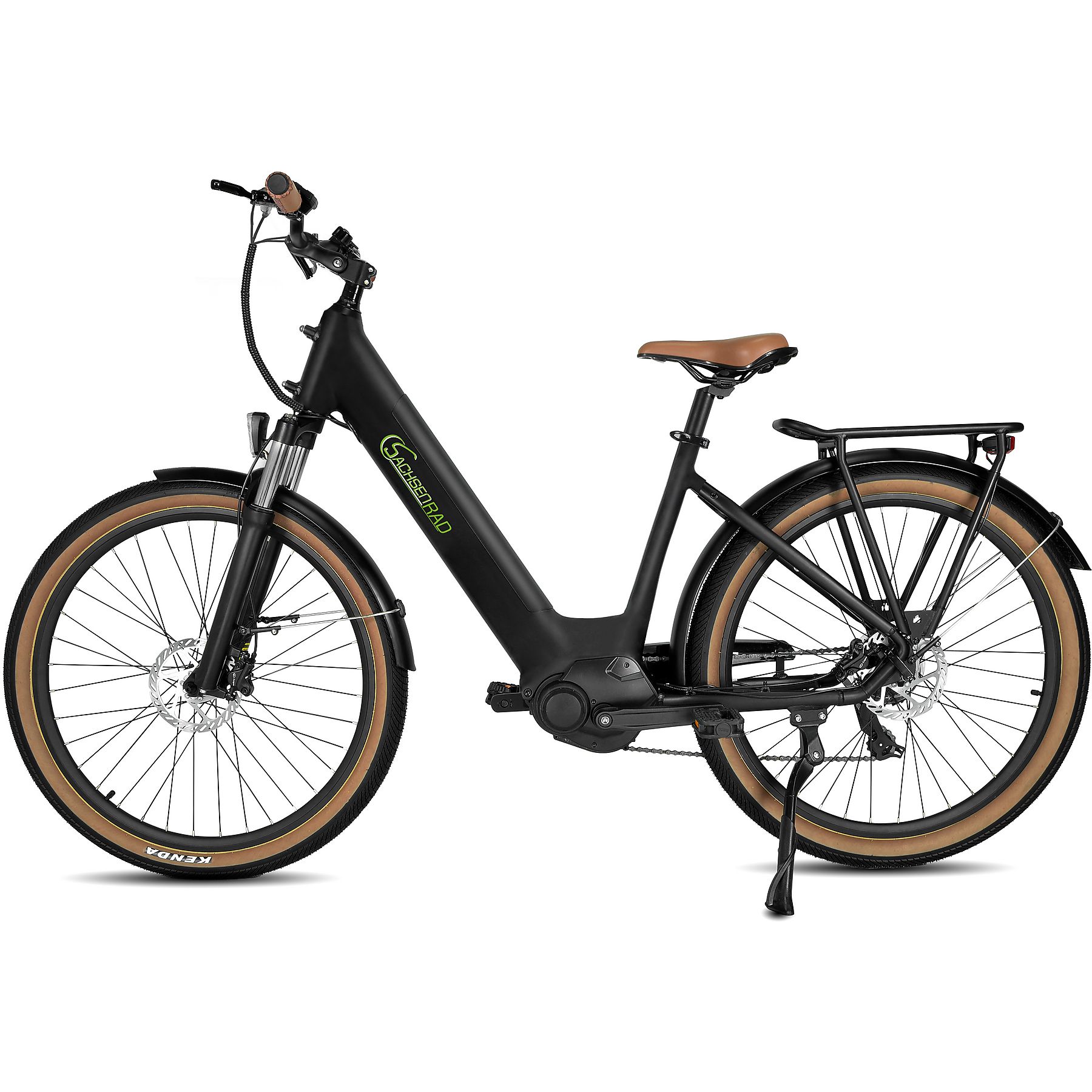 Sachsenrad E-Bikes E-SUV Citybike C5 Centro mit Alarmsystem schwarz