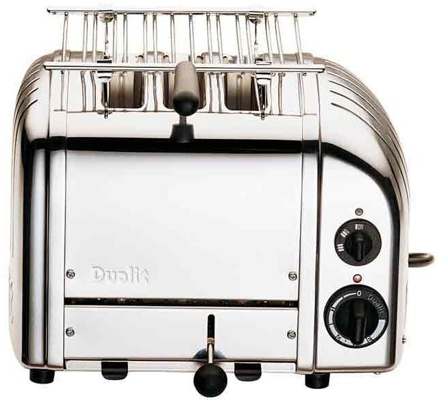 Dualit Toaster Classic Combi 2+1 Scheiben und Toastgitter Edelstahl Vario inkl Sandwichzange