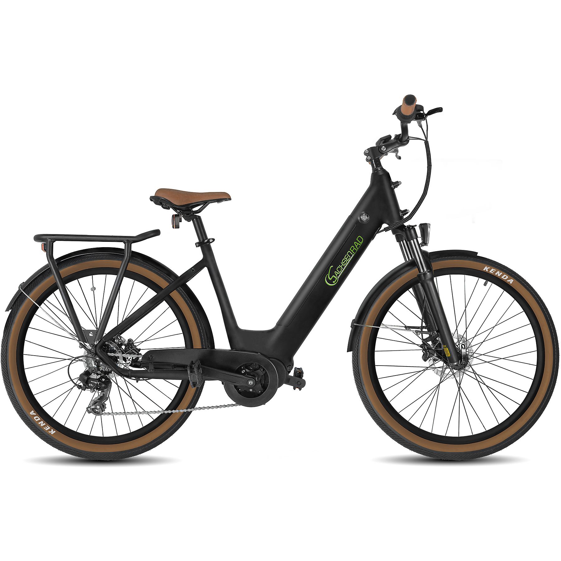 Sachsenrad E-Bikes E-SUV Citybike C5 Centro mit Alarmsystem schwarz