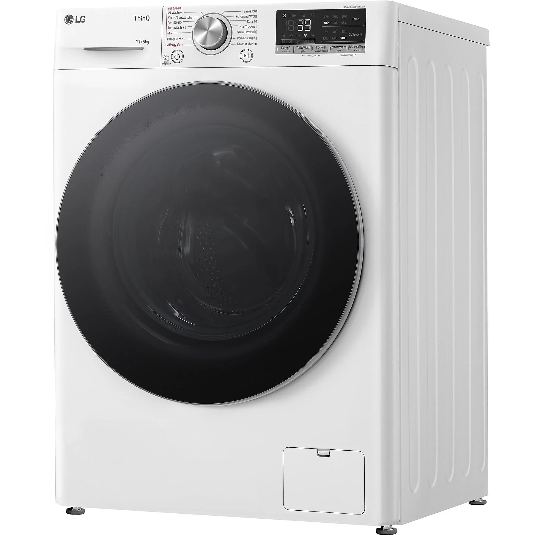 LG W4WR70E61 Serie 7 Waschtrockner (11 kg / 6 kg, 1360 U/Min.)