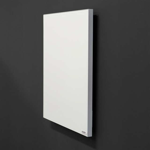Vasner Infrarotheizung »Glas mit Rahmen weiß, 300 W, Citara G«, Infrarot Glasheizung, IP44 Bad geeignet
