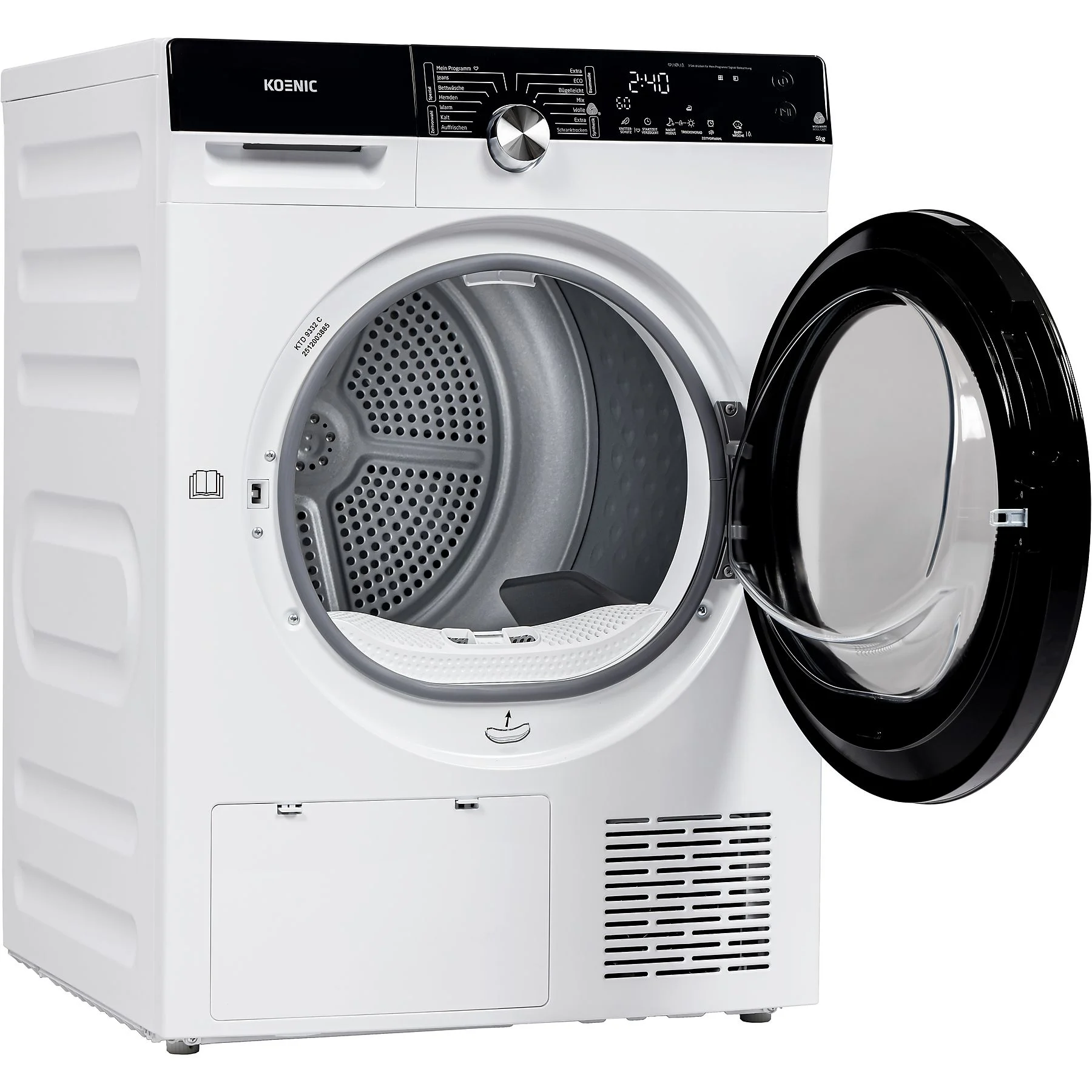 KOENIC KTD 9332 C Wärmepumpentrockner (9 kg, Weiß)