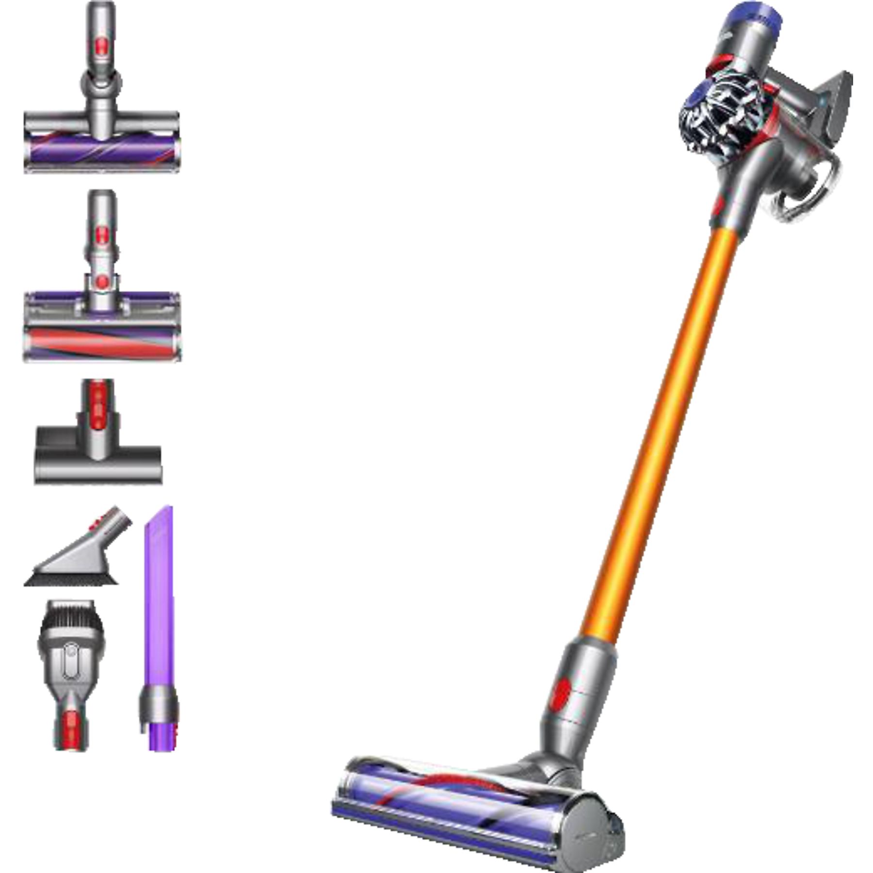 DYSON V8 Absolute+, inkl. LED Fugendüse Stielsauger, Batteriebetrieb, 425 Watt