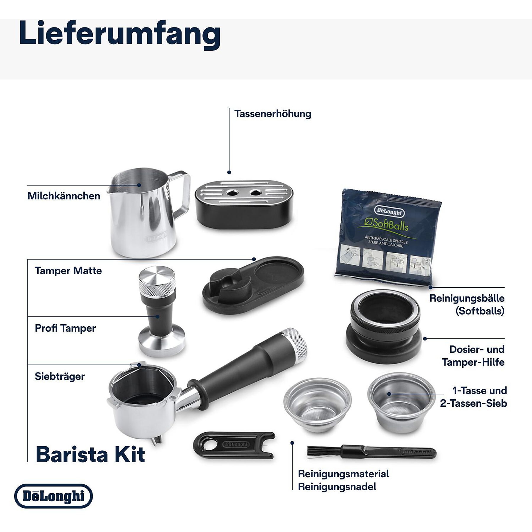  DELONGHI La Specialista Arte EC9155.MB - 8 Mahlgrade und vorprogrammierte Kaffee-Rezepte, Siebträger Espressomaschine Edelstahl/Schwarz