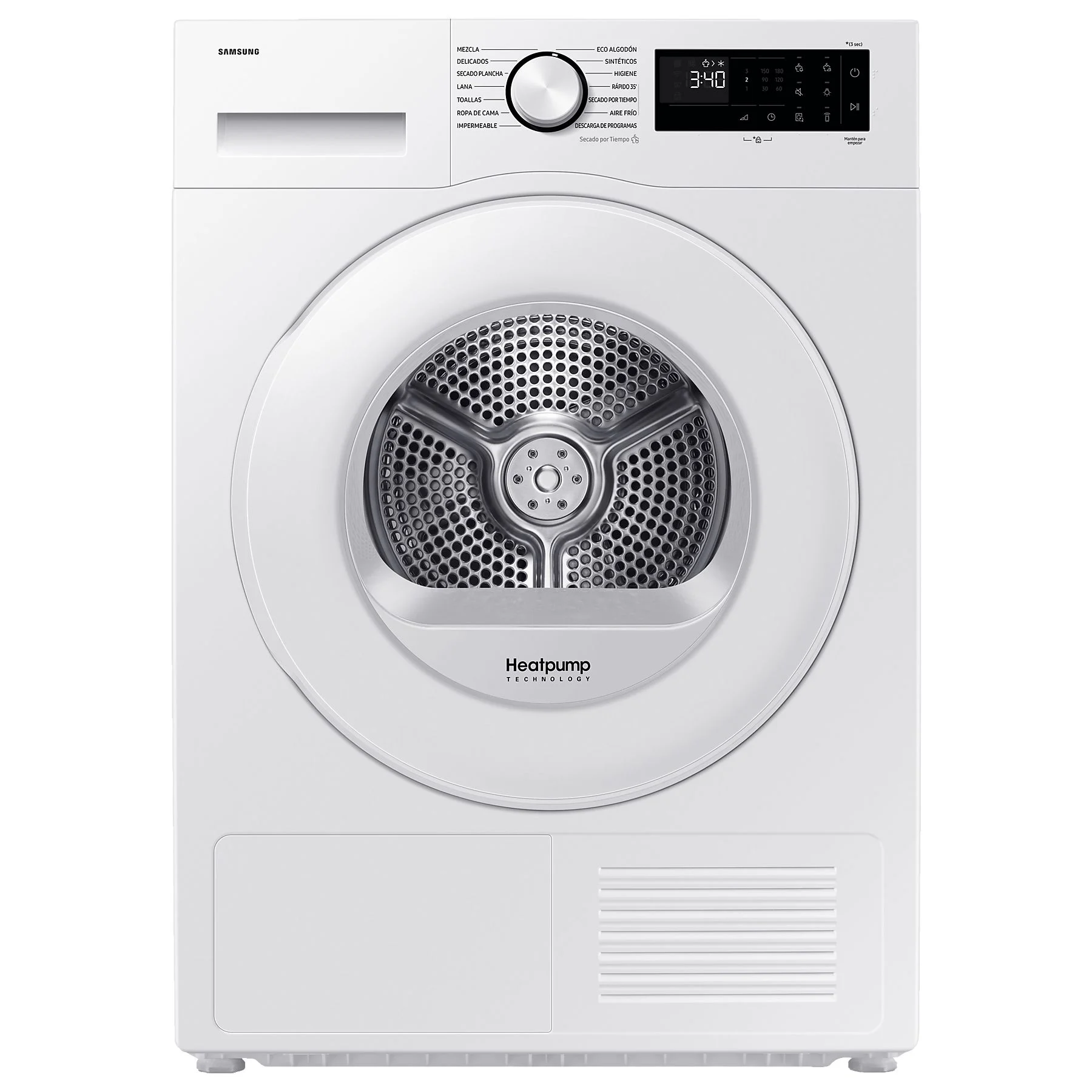 SAMSUNG DV90DG52A0TEEG Wärmepumpentrockner (9 kg, Weiß)