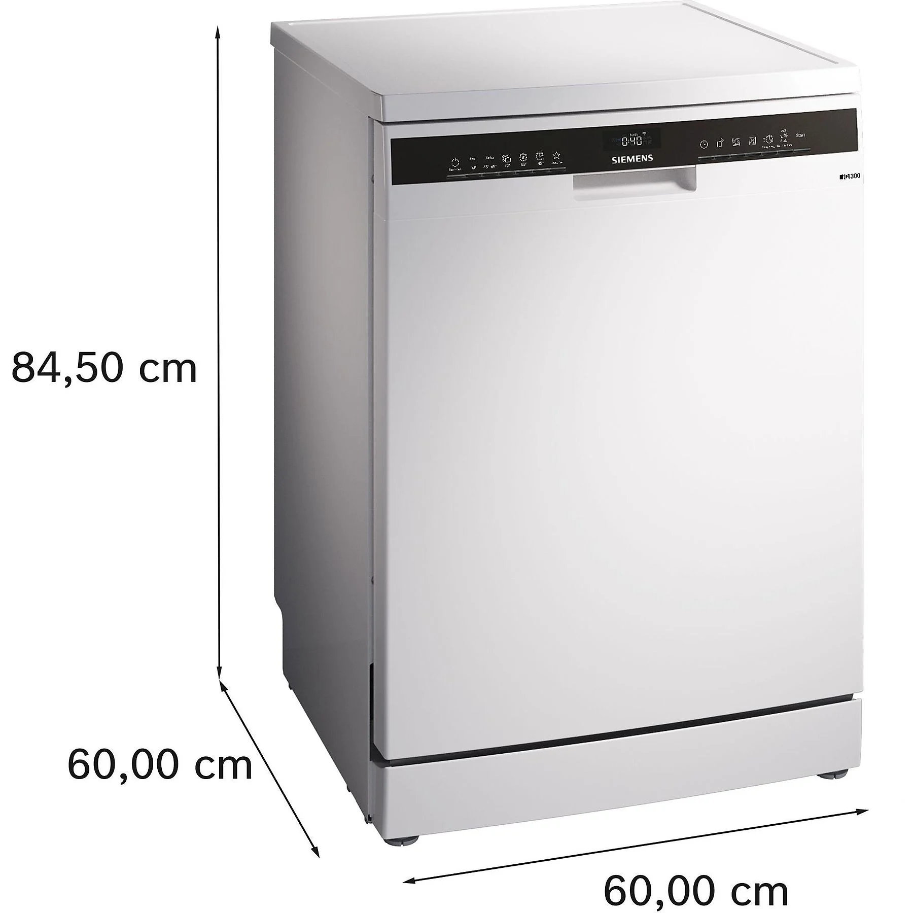 SIEMENS SN23EW03ME iQ300 Geschirrspüler (Freistehend mit Unterbaumöglichkeit, 600 mm breit, 42 dB (A), B)