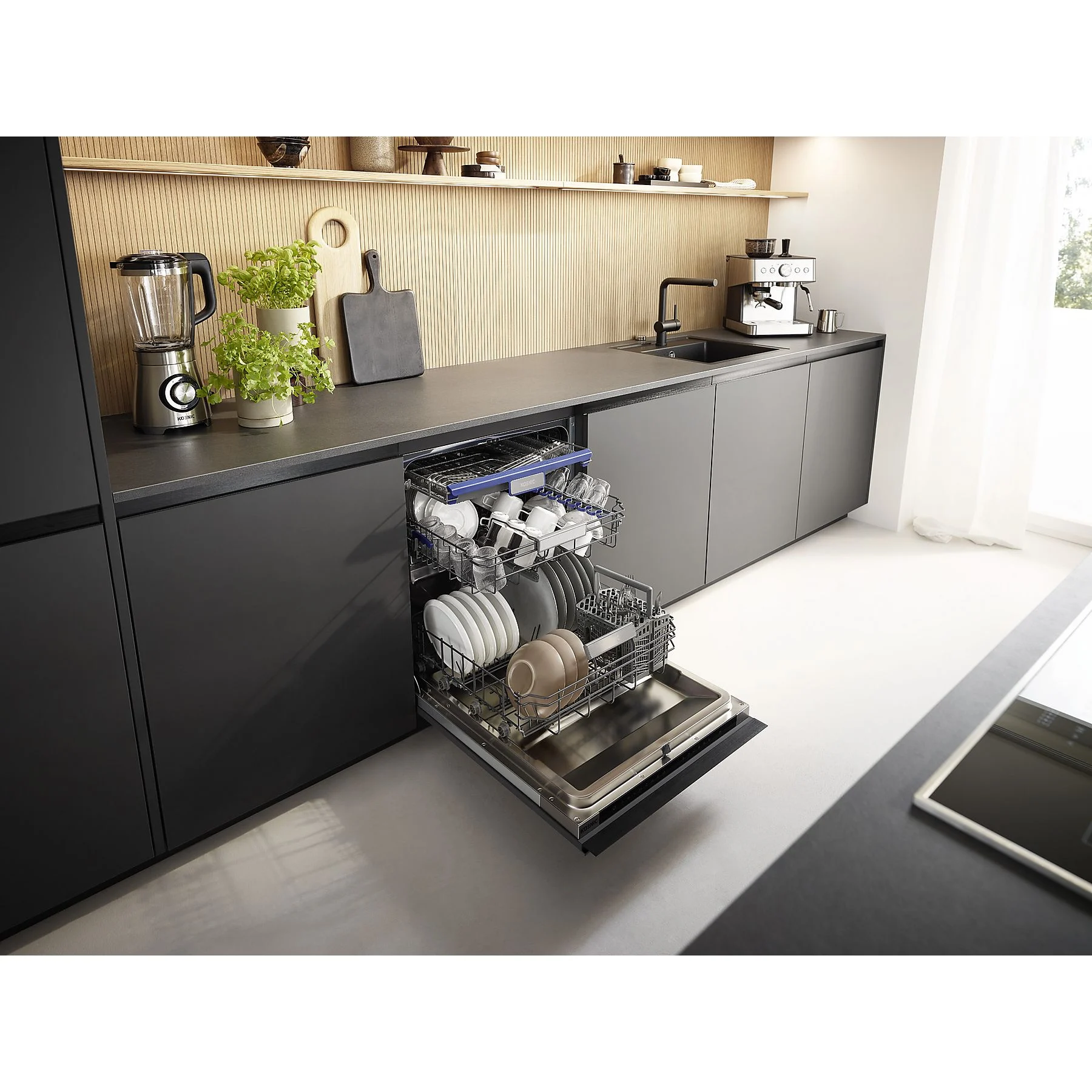 KOENIC KDW 6041-1 C BU Geschirrspüler (unterbaufähig, 595 mm breit, 42 dB (A), C)