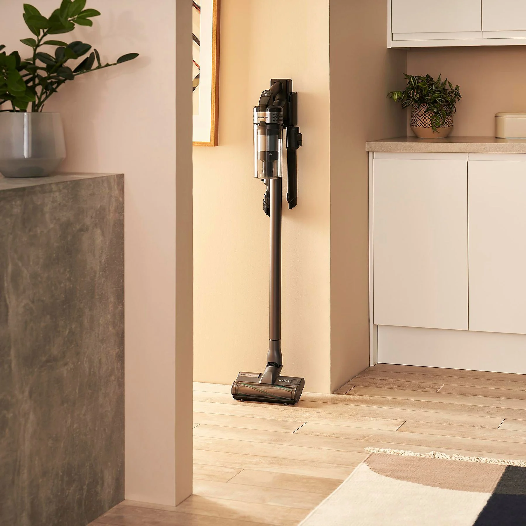 SAMSUNG VS20B75BDR5/WD Jet 75E Wet & Clean Stielsauger, Akkubetrieb, 550 Watt