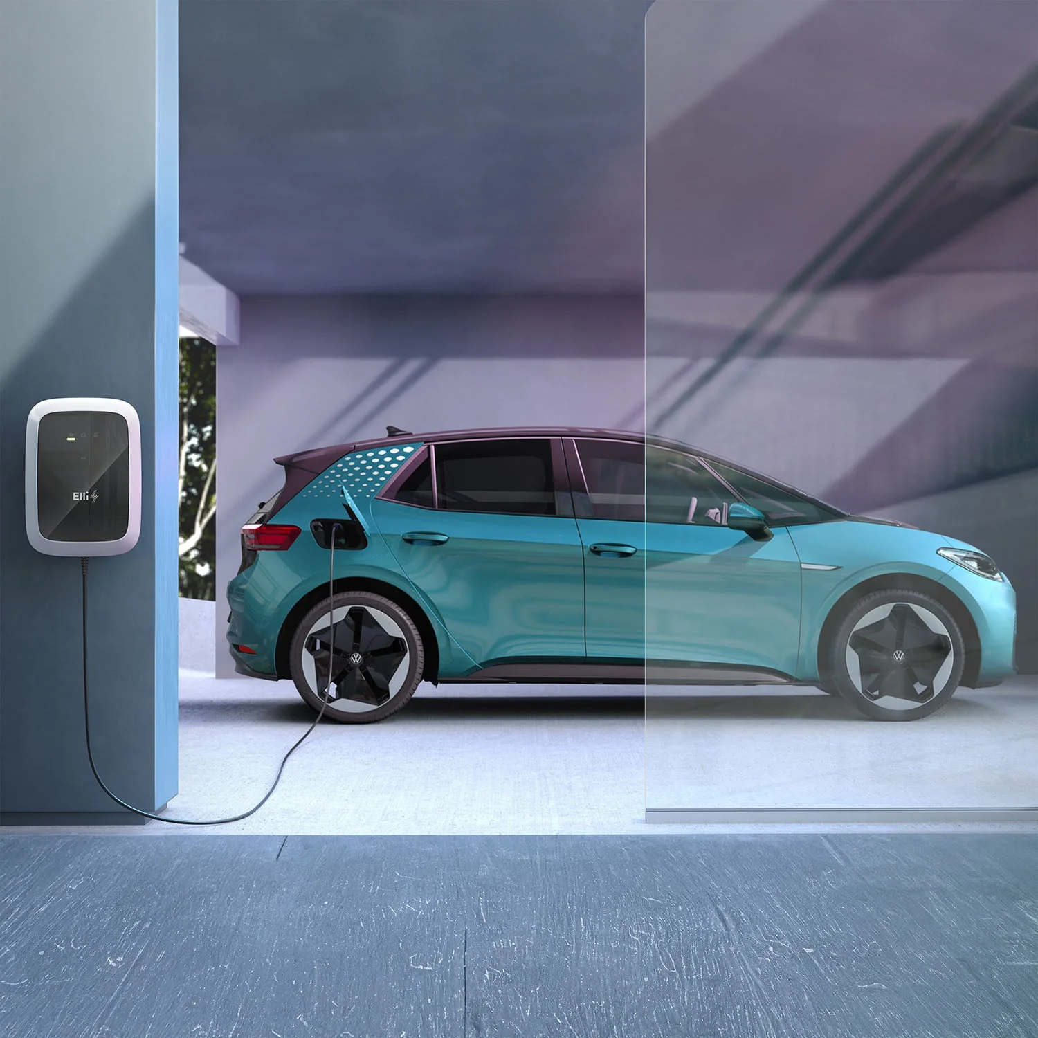 Elli Charger Pro Wallbox 11 KW 7,5m Typ 2 RFID