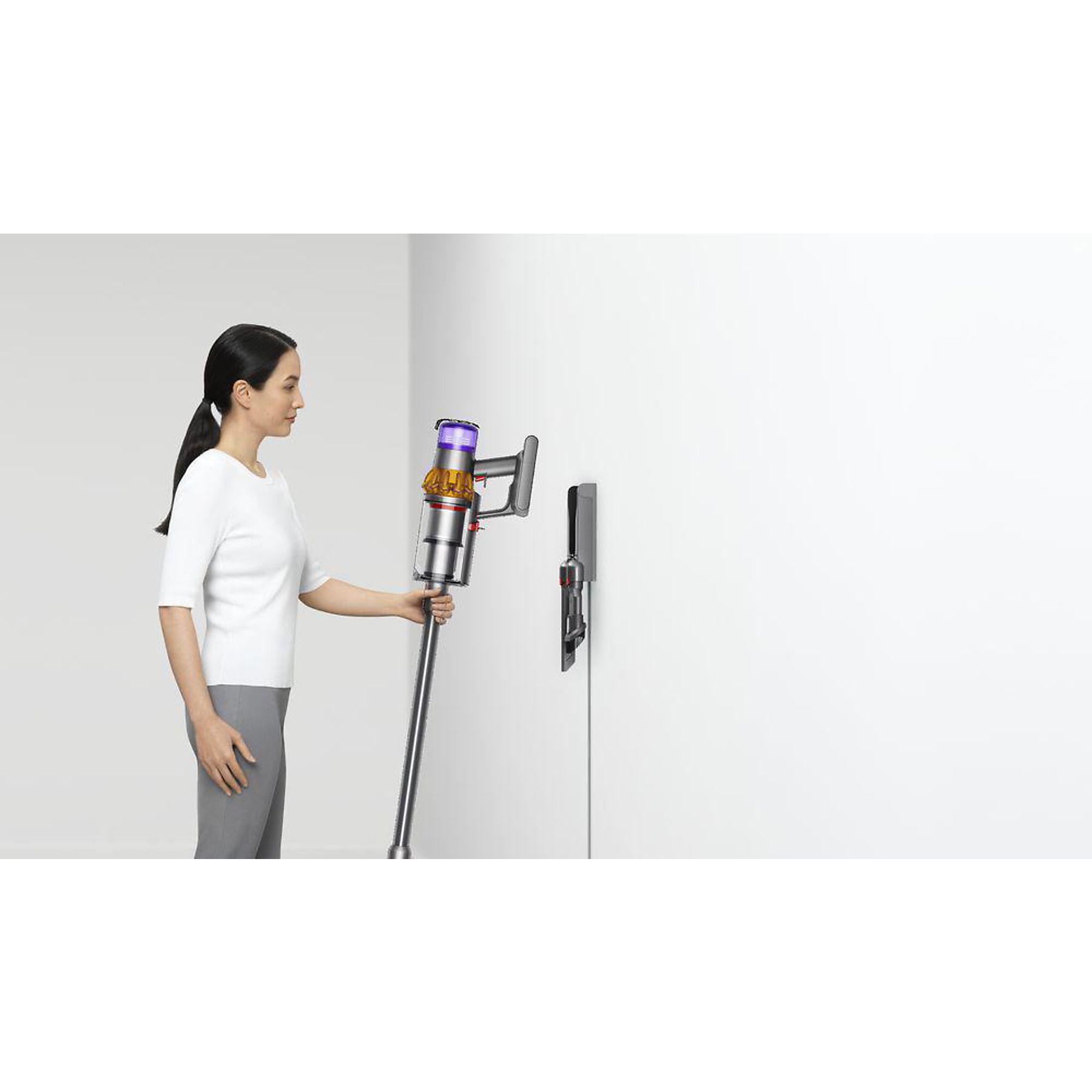 DYSON V15 Detect Absolute (2022) Stielsauger, Akkubetrieb, 660 Watt