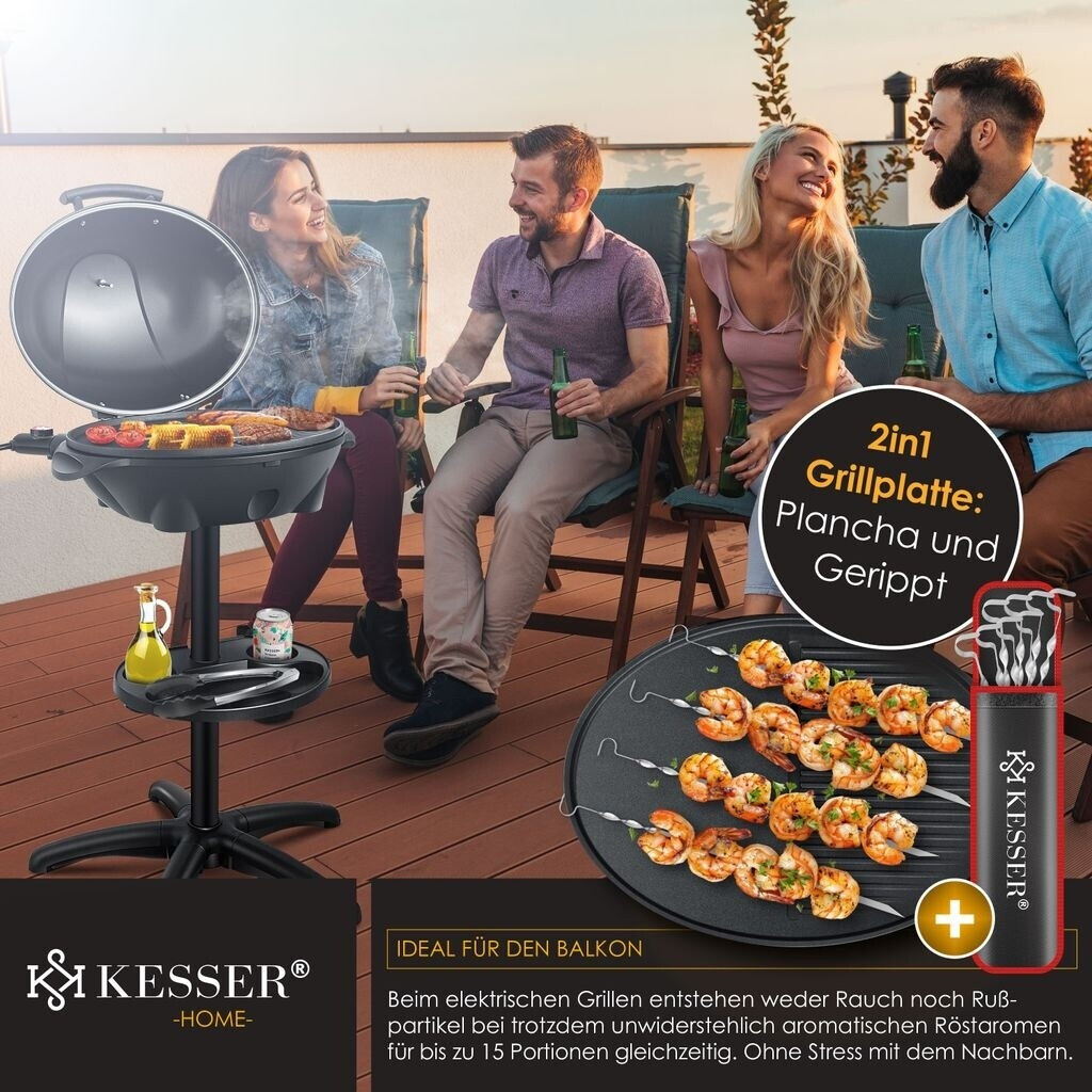 Kesser 2in1 Tischgrill-Standgrill