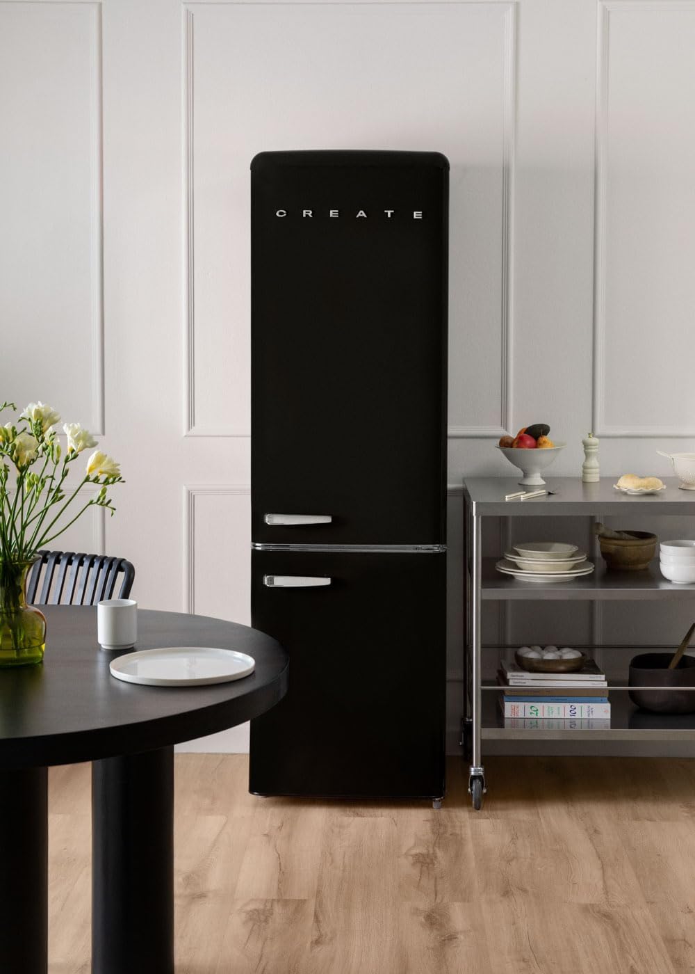 CREATE / FRIDGE STYLANCE 244L / Fridge Black/Retro Vintage Style and Design [Energy Class E]