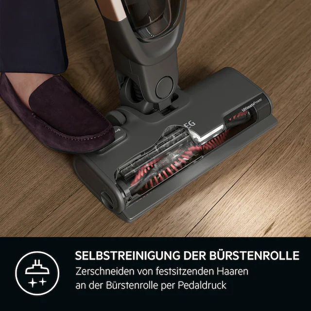 AEG Akku-Hand-und Stielstaubsauger »CLEAN 5000 Akku-Staubsauger (AS52CB18DB)«, 2in1, leise 79 dB(A), 58% Recyclingkunststoff, bis zu 45 Min. Laufzeit