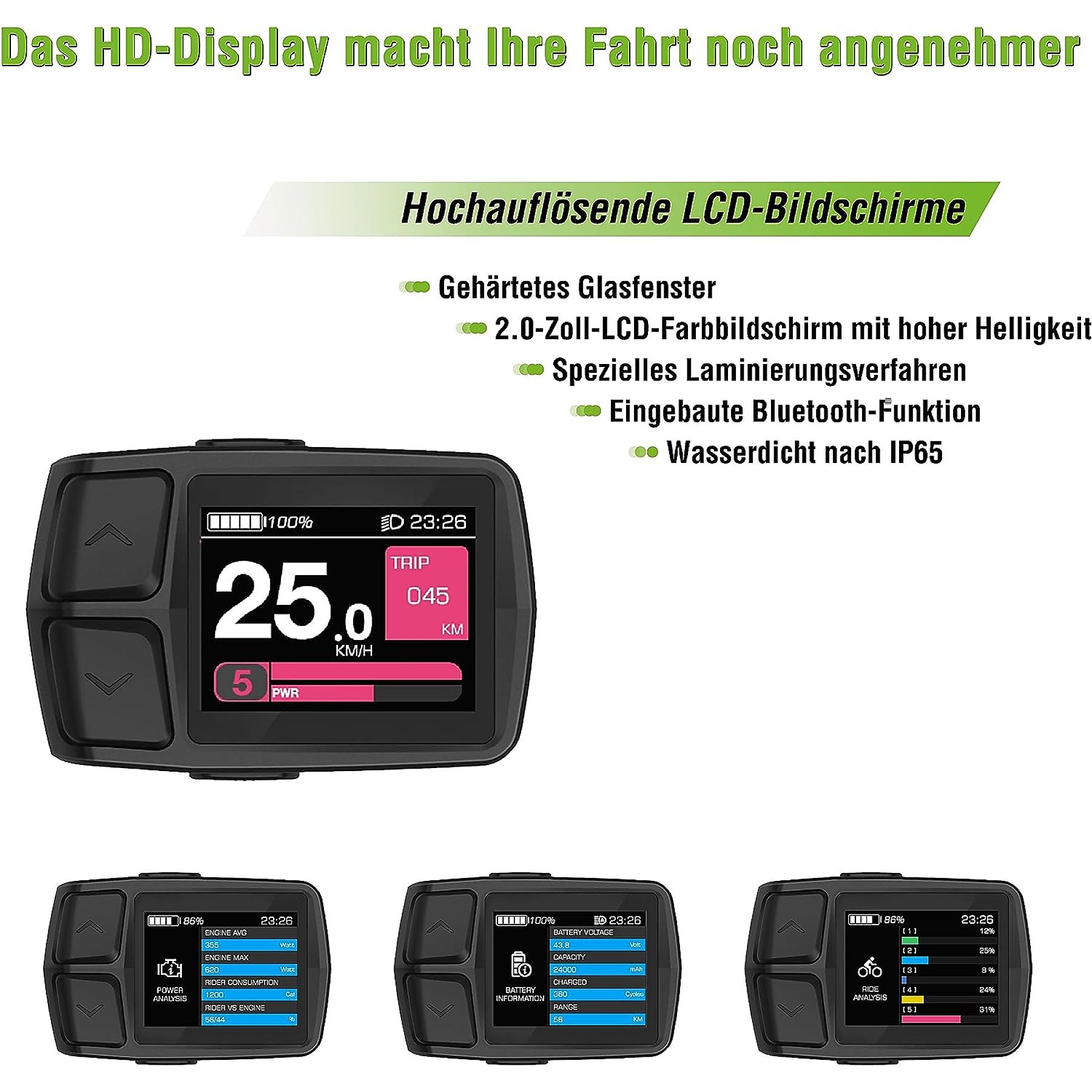 Sachsenrad E-SUV CityBike C5R 27,5 "E-Bike Electric MTB mit DiebstahlschaLerung, Gürtelantrieb, Alarm E-Bike Schwarz