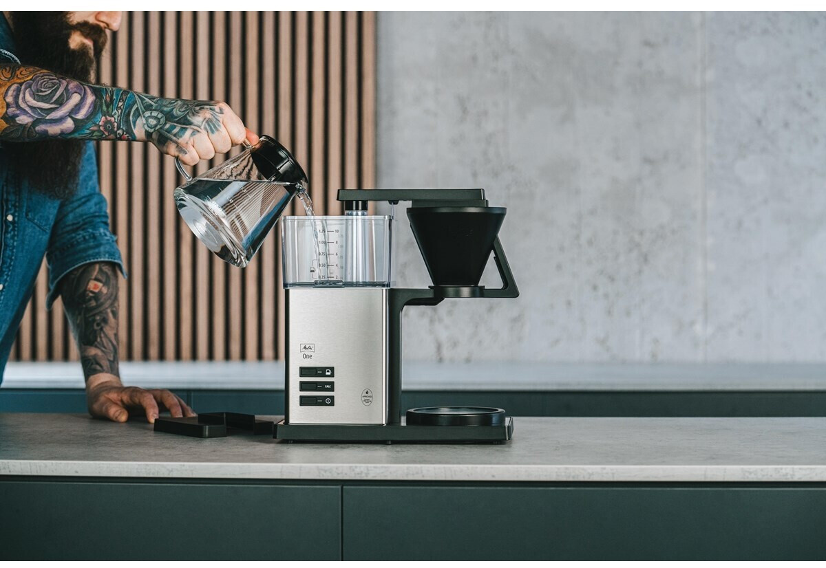 Melitta One Glass Filterkaffeemaschine Stainless Steel