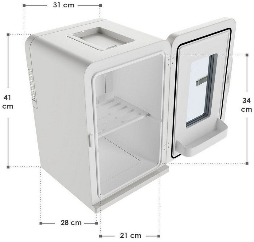 Juskys 2-in-1 Mini-Kühlschrank 15 weiß