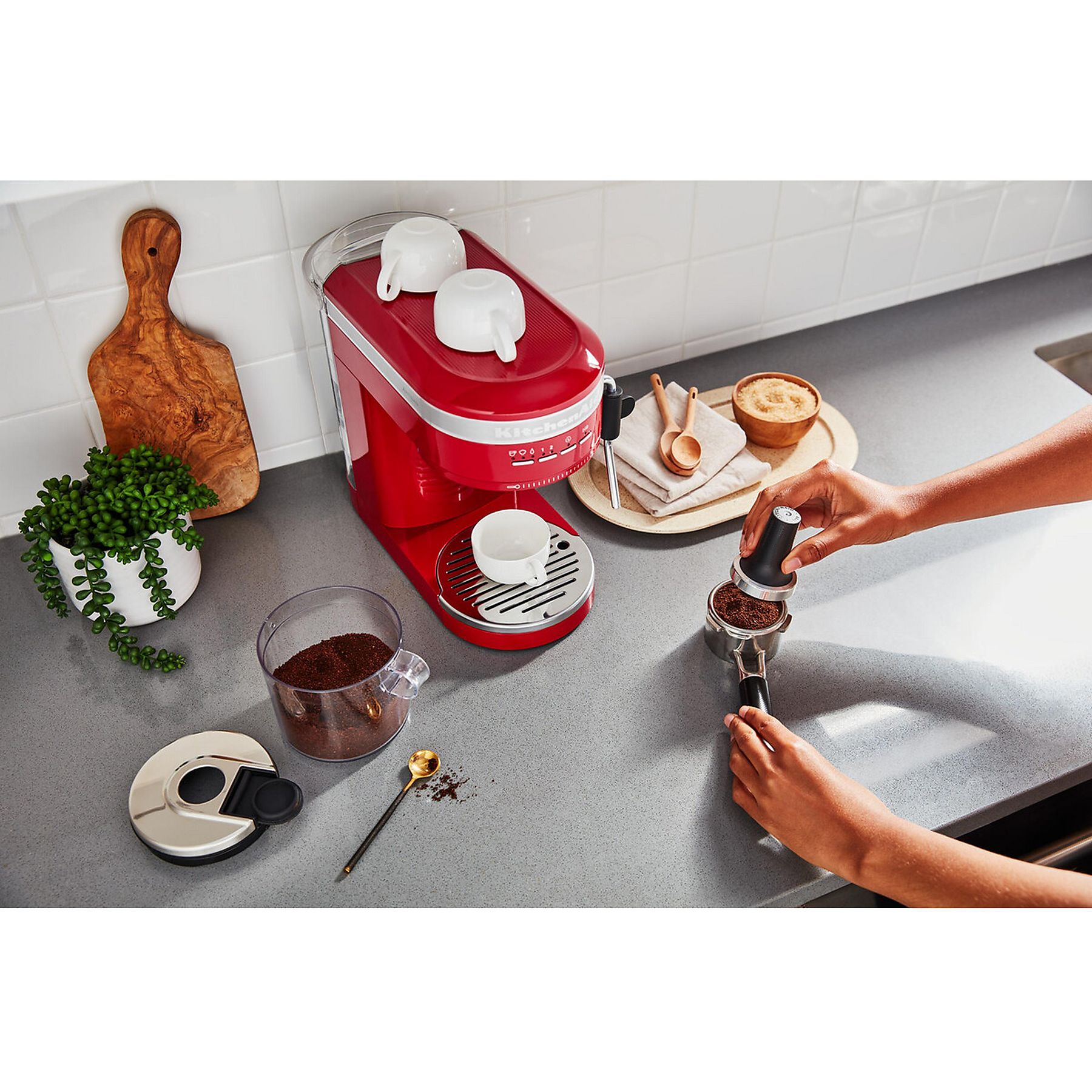 KITCHEN-AID 5KES6503ECA ARTISAN LIEBESAPFEL Espressomaschine Liebesapfelrot