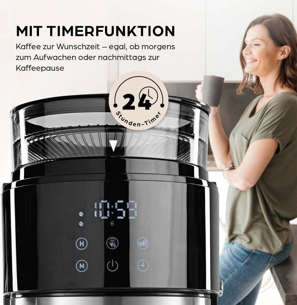 Barista Kaffeemaschine mit Mahlwerk 15427