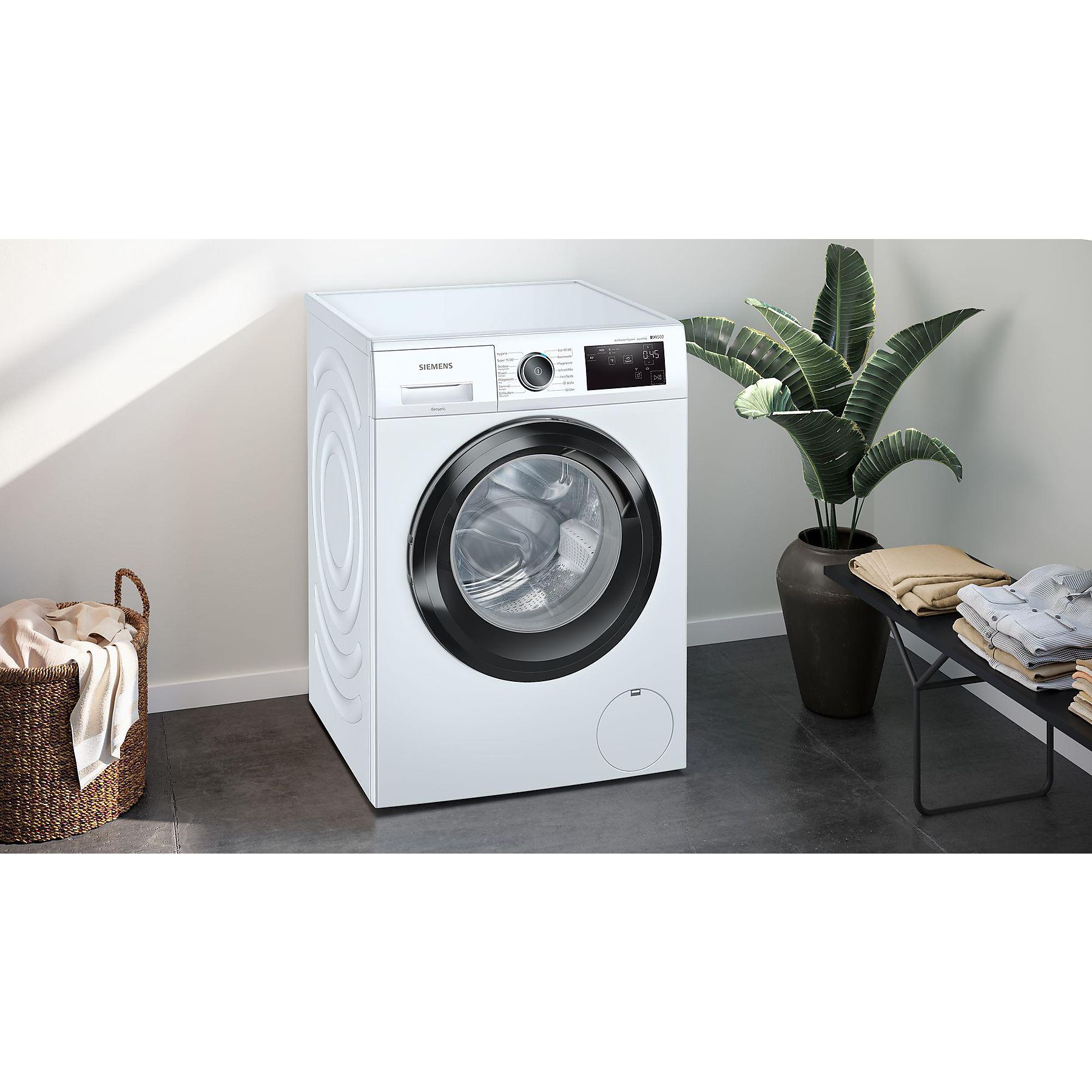 SIEMENS WM14UR5EM2 iQ500 Waschmaschine (9 kg, 1400 U/Min., A)
