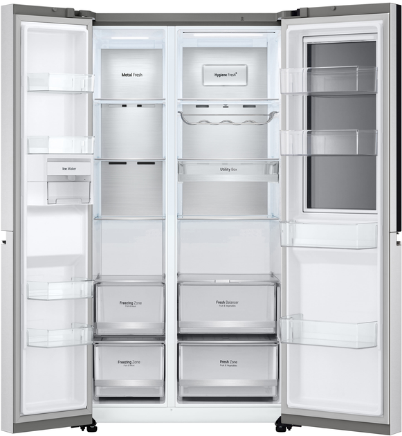 LG Side-by-Side-Kühlschrank GC-Q257CAFV mit InstaView Door-in-Door™