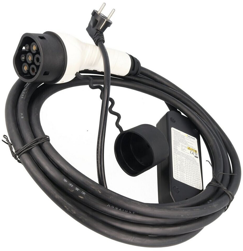 AccuCell Ersatz- oder Zweitladekabel 3,7kw Typ 2 Mode 2 mit Schuko (S050S08DP2)