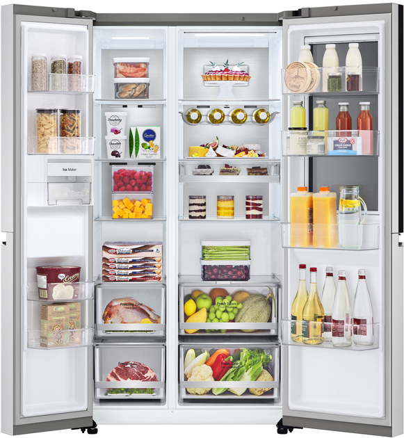 LG Side-by-Side-Kühlschrank GC-Q257CAFV mit InstaView Door-in-Door™