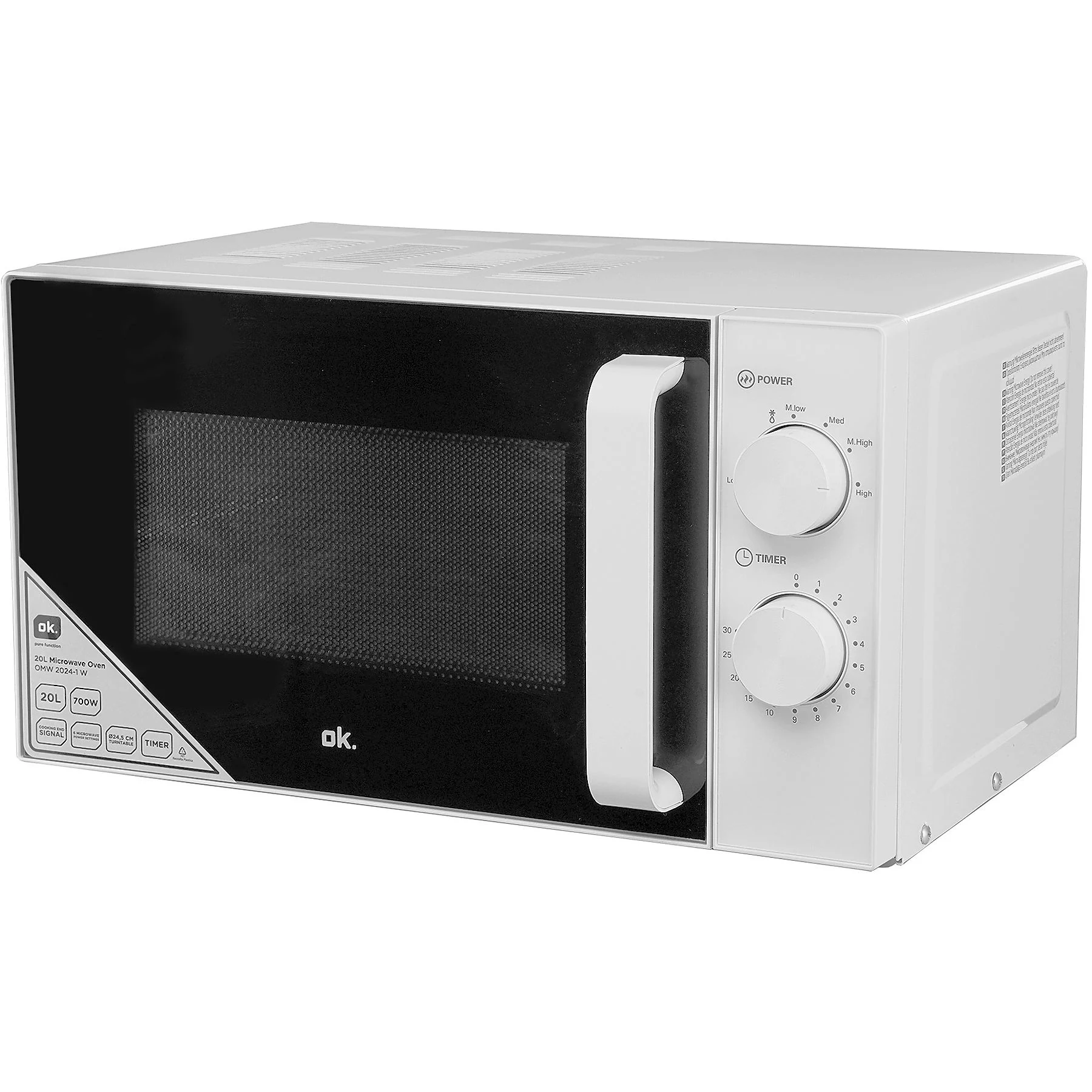 OK. OMW 2024-1 W, Mikrowelle Solo (700 Watt)