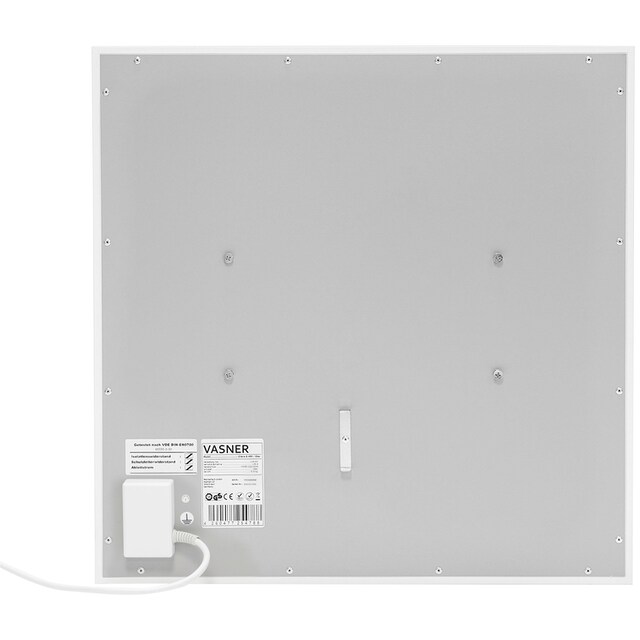 Vasner Infrarotheizung »Glas mit Rahmen weiß, 300 W, Citara G«, Infrarot Glasheizung, IP44 Bad geeignet