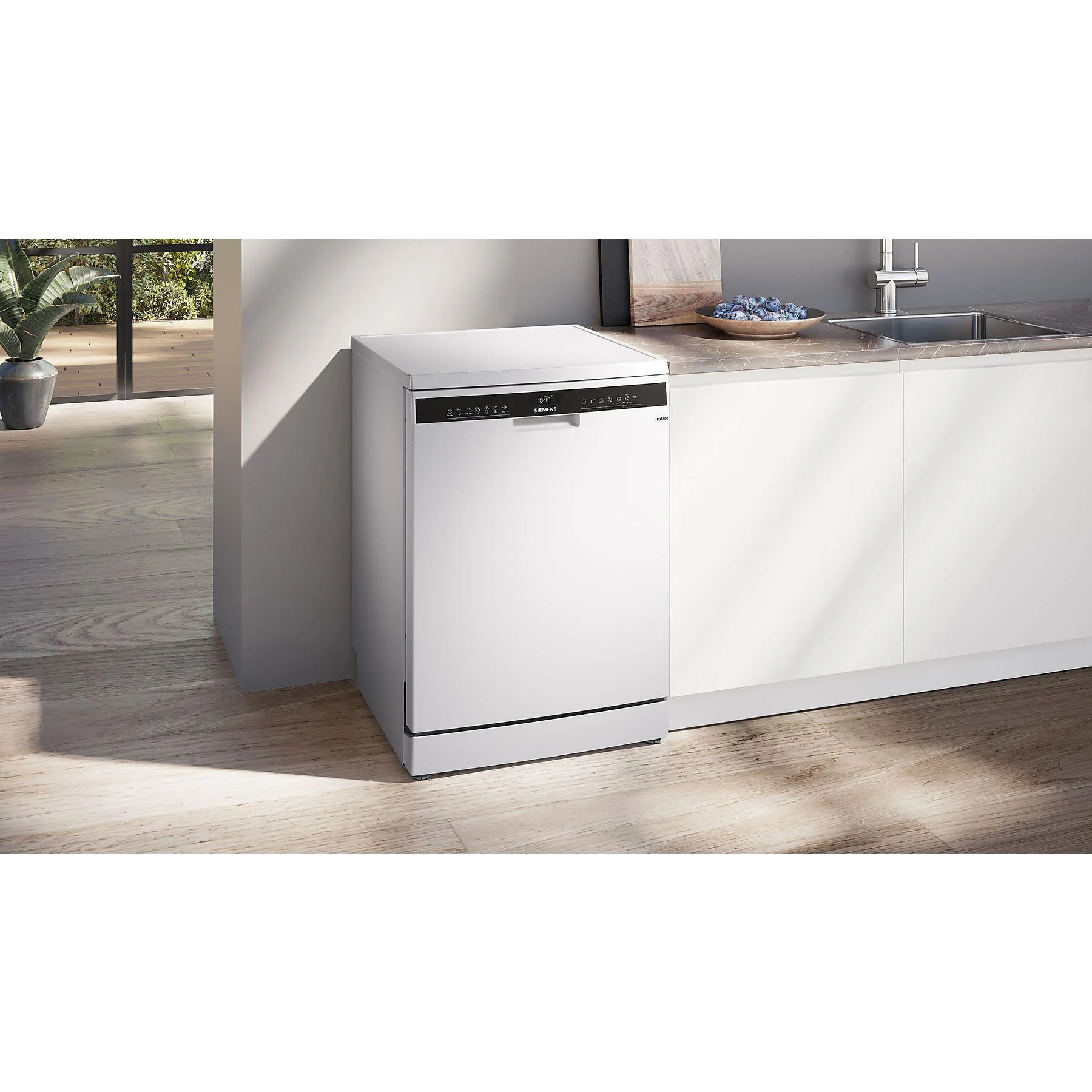 SIEMENS SN23EW03ME iQ300 Geschirrspüler (Freistehend mit Unterbaumöglichkeit, 600 mm breit, 42 dB (A), B)
