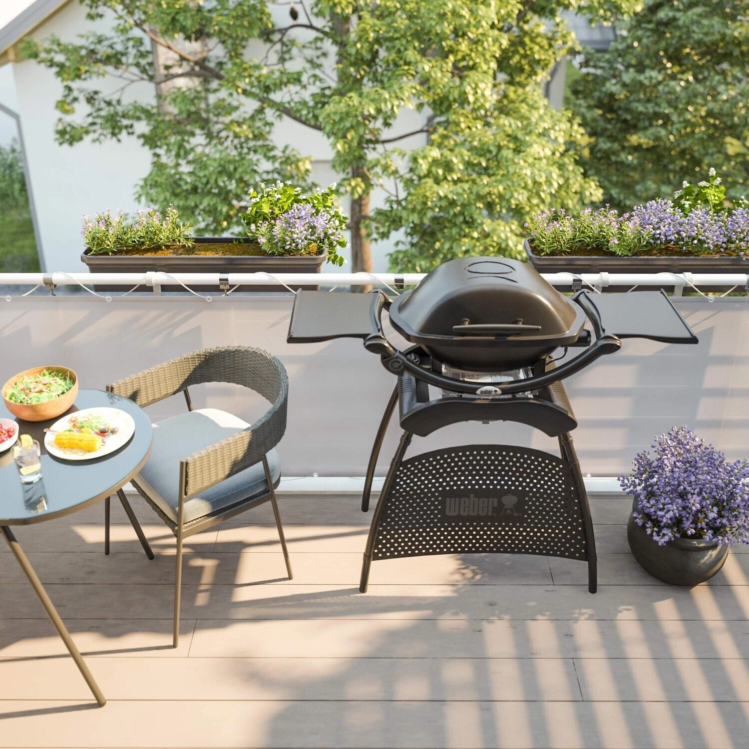 Weber Q 1400 Stand Dark Grey