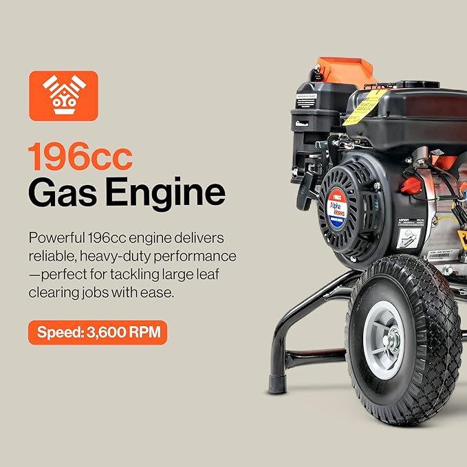 SuperHandy Wood Shredder, Branch Shredder, Petrol Shredder, 196cc Engine, Robust, Compact, Rotor Assembly Design, 5 cm Maximum Capacity, Helps with Fire Prevention and Construction of Fire Breaks