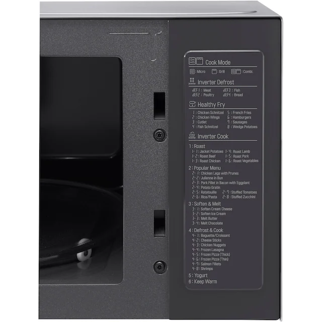 LG Mikrowelle »MH 6565 CPS«, Grill, 1000 W, Smart Inverter Technologie, echte Glasfront
