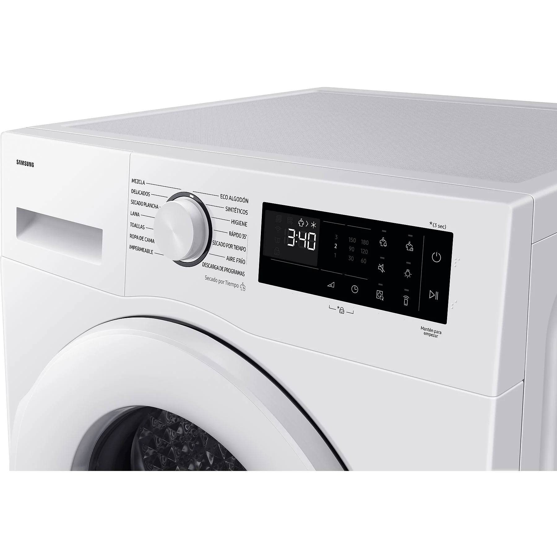 SAMSUNG DV90DG52A0TEEG Wärmepumpentrockner (9 kg, Weiß)