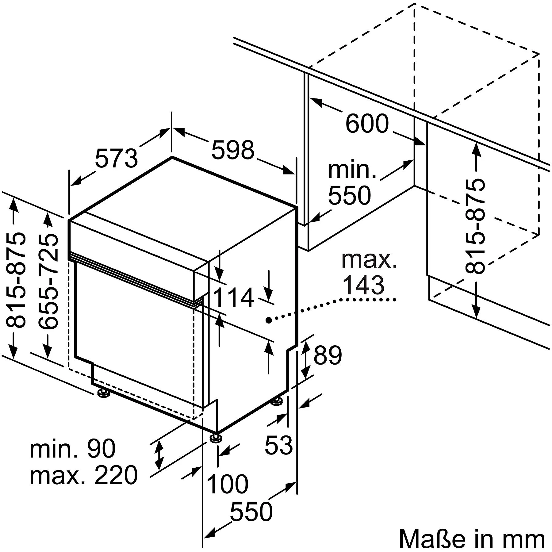 SIEMENS SN53ES04TE iQ300 Geschirrspüler (teilintegrierbar, 598 mm breit, 44 dB (A), B)