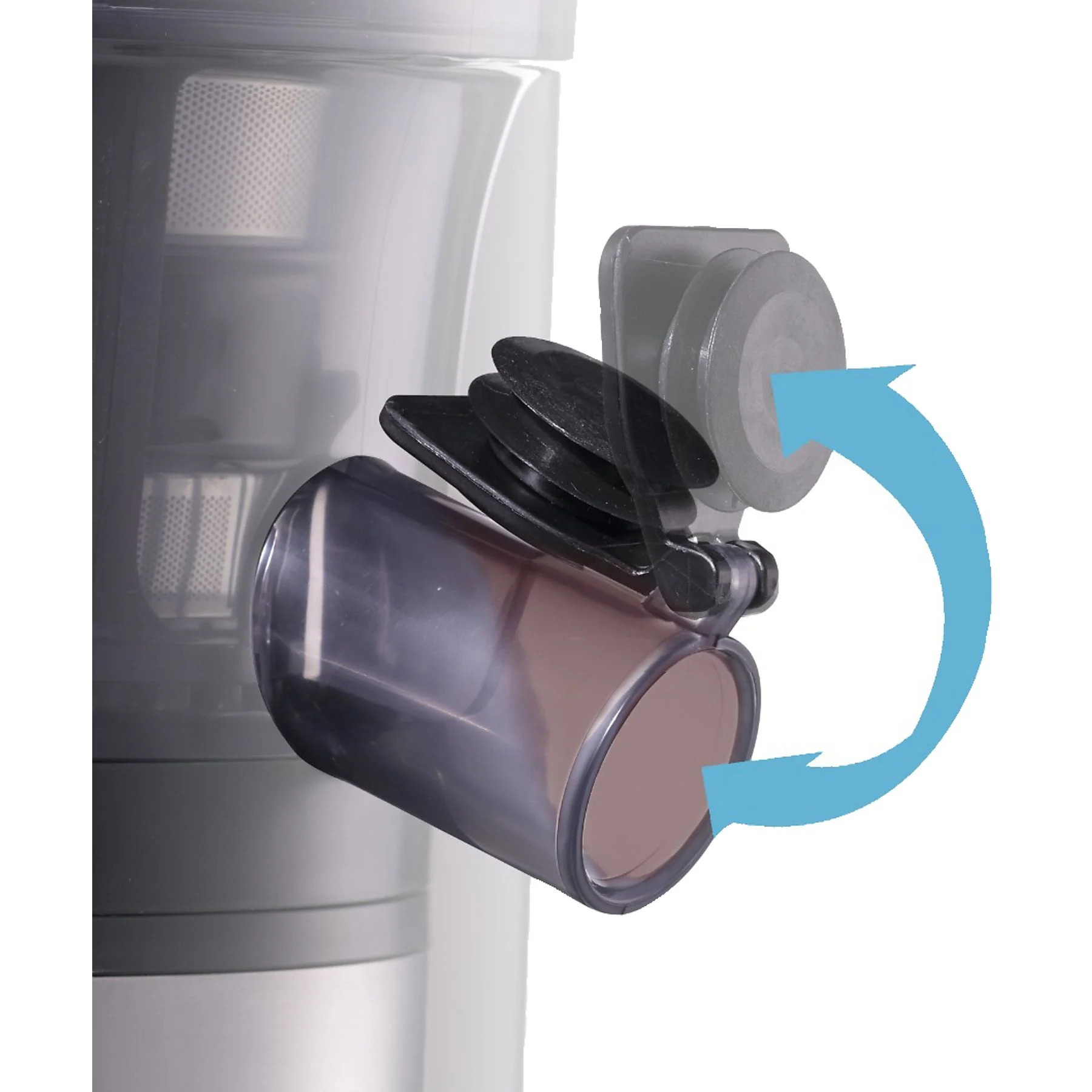 PANASONIC MJ-L 500 Slow Juicer 150 Watt, Edelstahl/Schwarz
