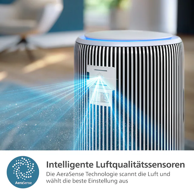 Philips Kombigerät Luftbefeuchter und -reiniger »AC3420/10 PureProtect Water 3400 Series, HEPA- und Aktivkohlefilter«, für 78 m² Räume, mit 300 m³/h CADR und 650 ml/h Befeuchtungsrate, WLAN, Air+ App