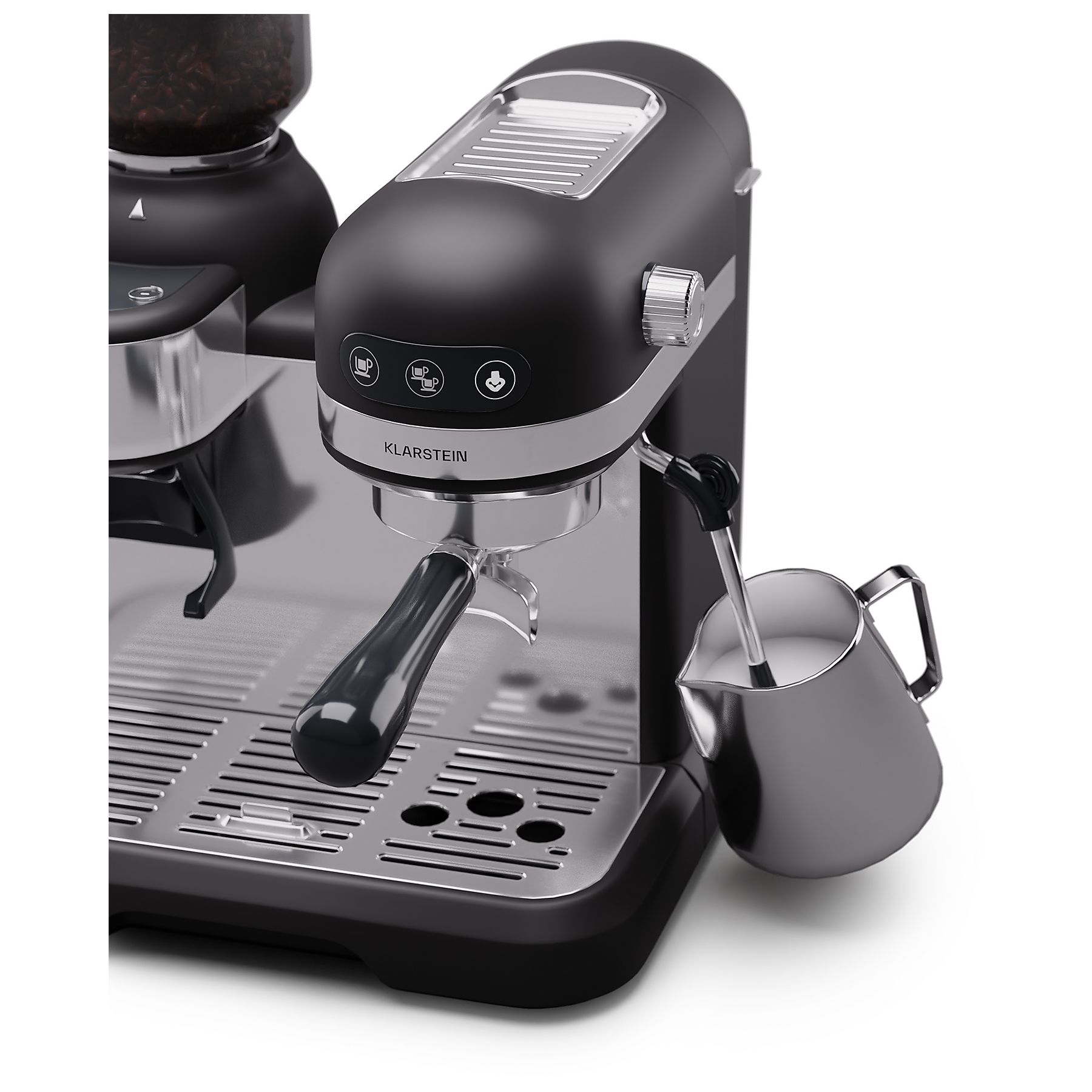 KLARSTEIN Bella Café Espresso Espressomaschine Schwarz