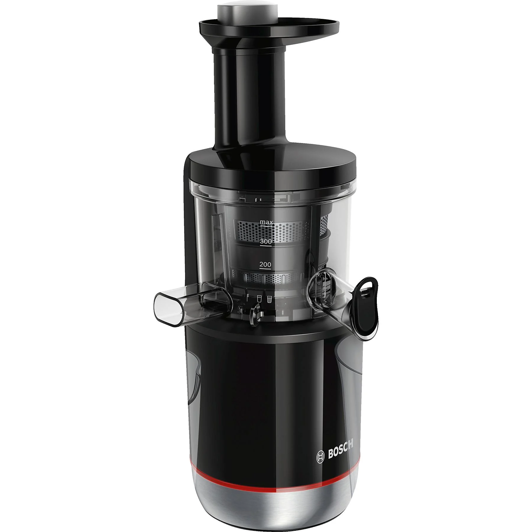 BOSCH MESM731M VitaExtract Slow Juicer 150 Watt, Schwarz/Transparent