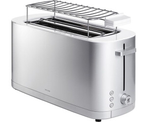 ZWILLING Enfinigy Toaster mit Brötchenaufsatz, 2 Schlitze lang Silber