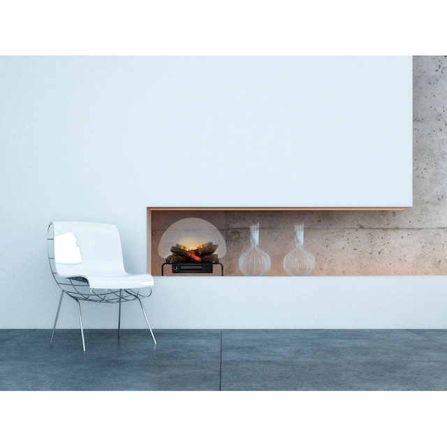 Dimplex Elektrokamin »Revillusion Logset 20«, schwarz, 2 Heizstufen, Fernbedienung mit Revillusion® Flammeneffekt