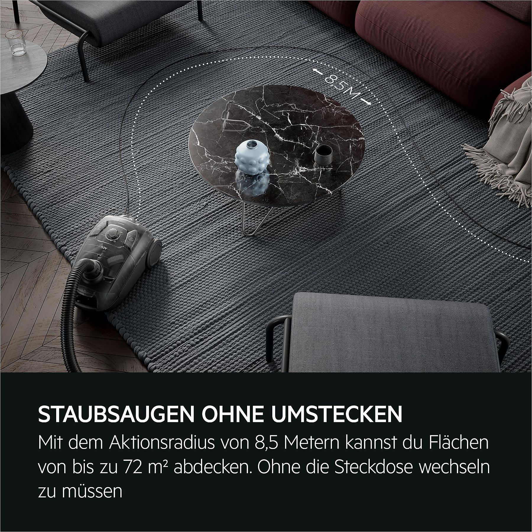 AEG AB 51 C 1 DB Bodenstaubsauger, maximale Leistung: 750 Watt