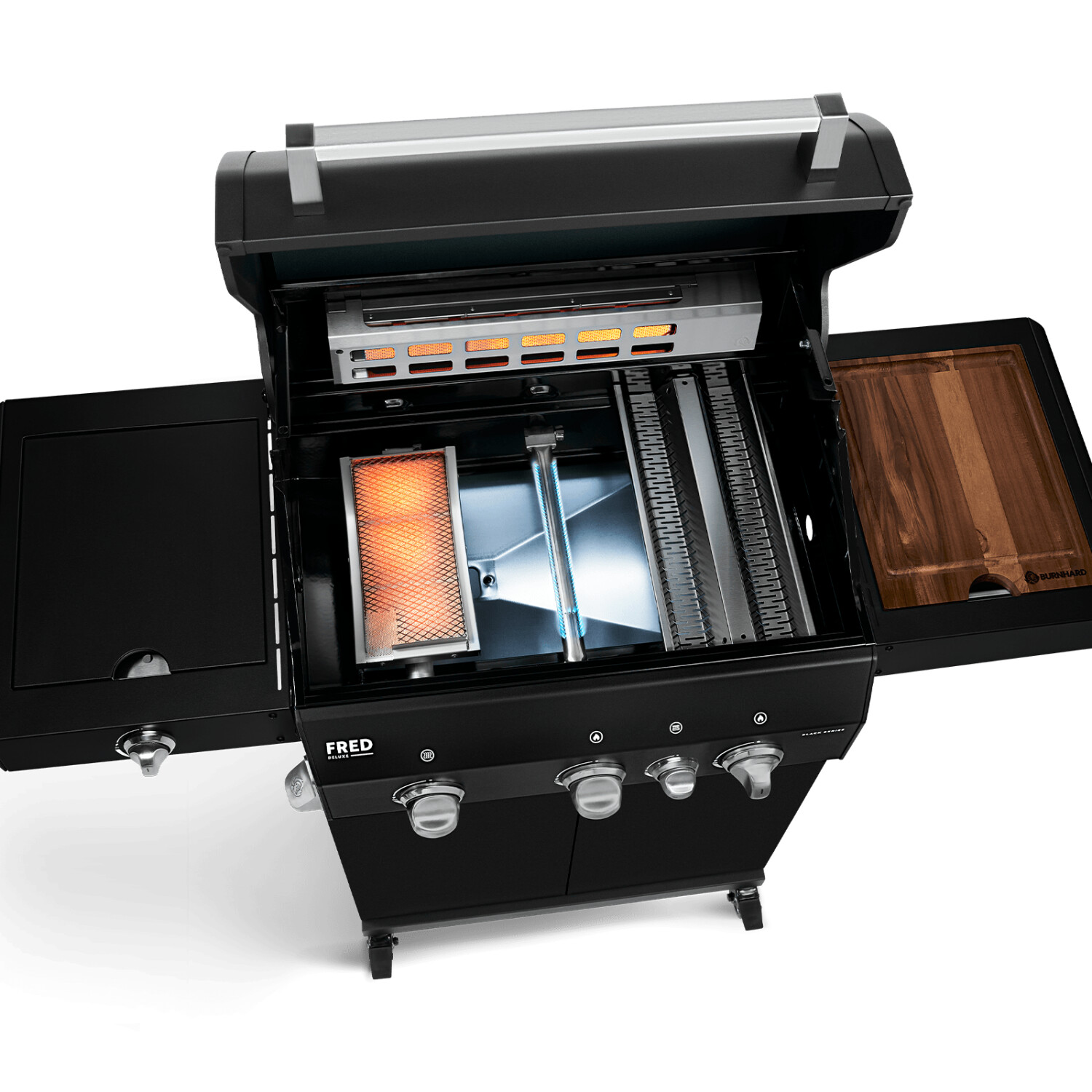 Burnhard Fred 3-Brenner 3-Burner Deluxe Series-3 Black