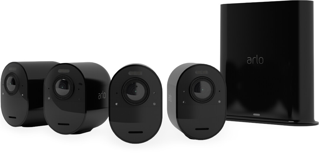 Arlo Ultra 2 Spotlight 4K + 4 Kameras (VMS5440B-200EUS) schwarz