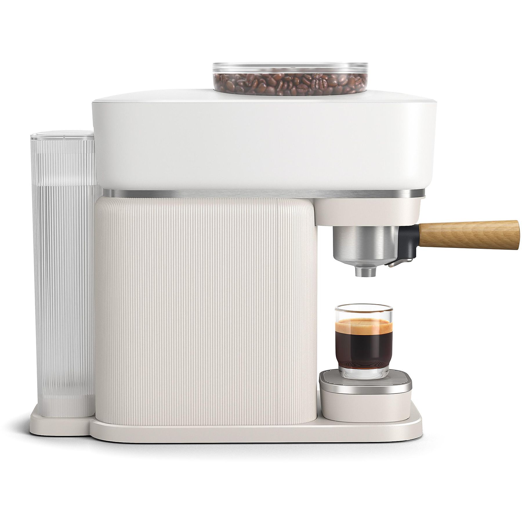 PHILIPS BAR302/20 Baristina Espressomaschine Weiss/Eschenholz