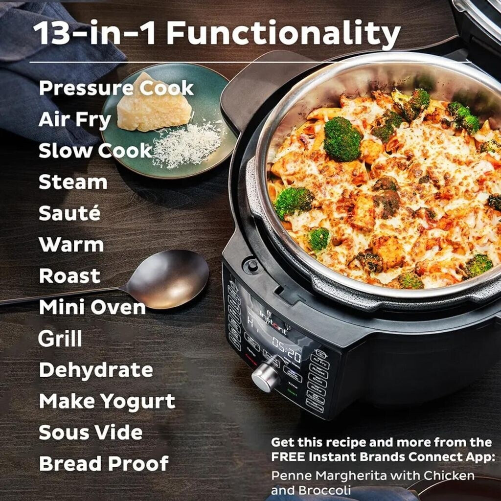 Instant Pot Pot Duo Crisp +with Ultimate Air Fryer Lid 13in1 6.2l
