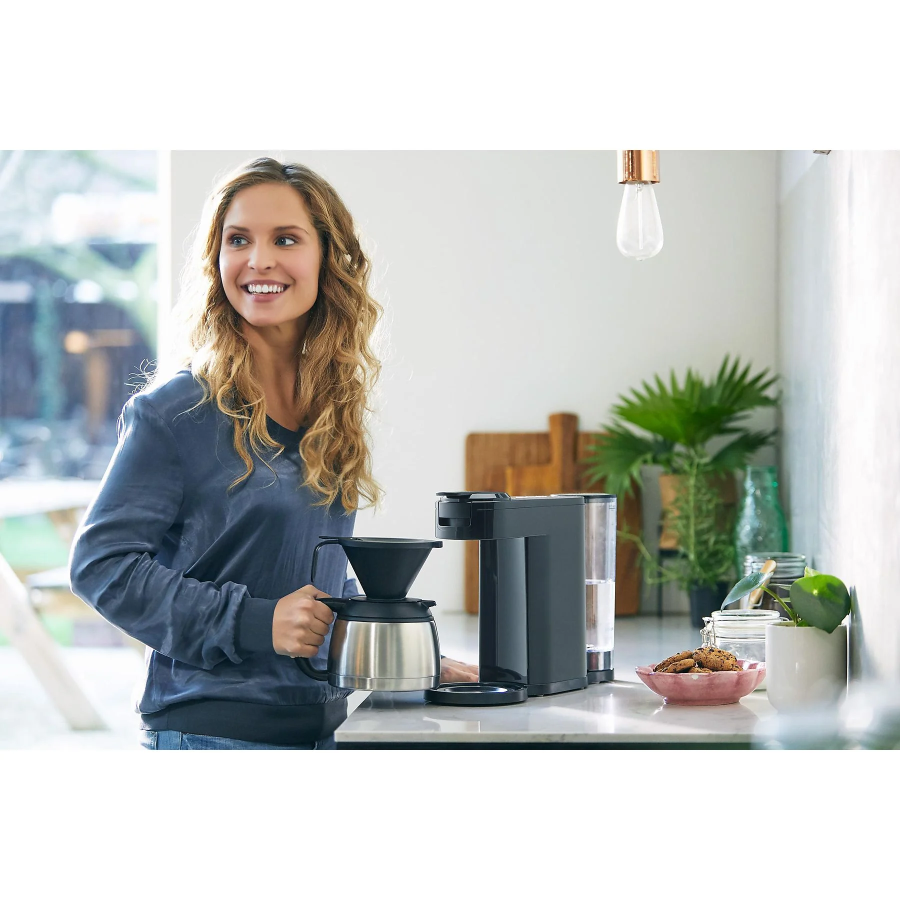 PHILIPS SENSEO® HD6592/64 Switch 2in1 Pad- und Filterkaffeemaschine, Klavierlackschwarz