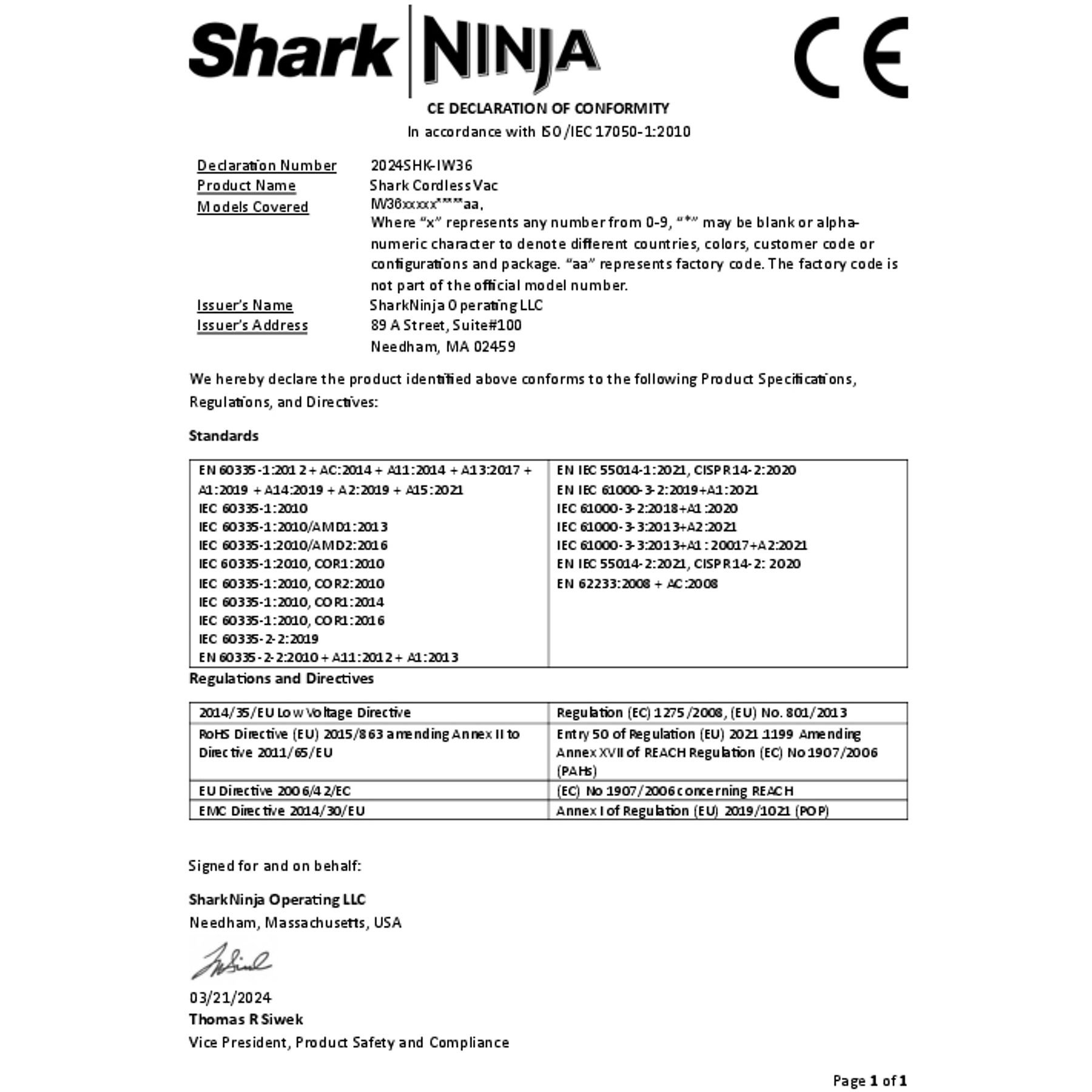 SHARK IW3612EU Detect Pro Stielsauger, Akkubetrieb, 240 Watt