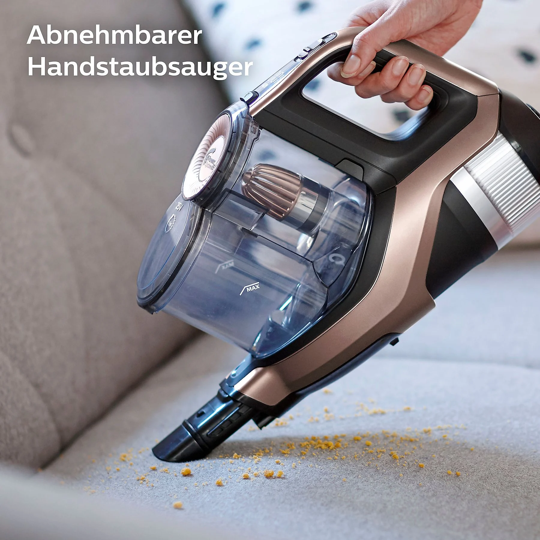 PHILIPS FC6826/01 Speedpro Laufzeit bis zu 65 Min., kabellos, Akkusauger, Stielsauger, Akkubetrieb, 25,2 Volt
