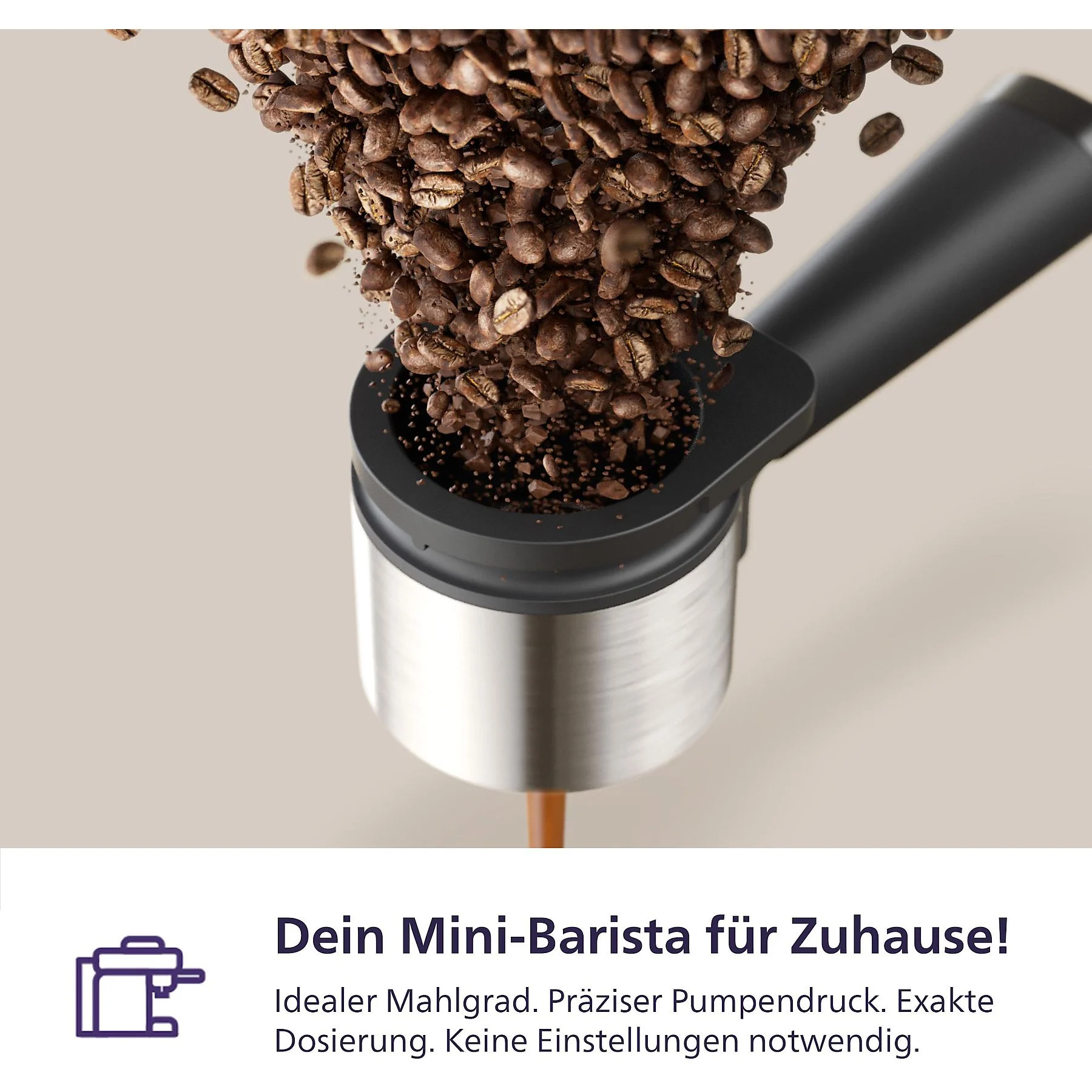 PHILIPS BAR300/60 Baristina Espressomaschine Schwarzgrau
