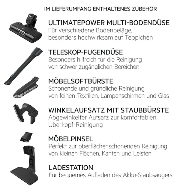 AEG Akku-Hand-und Stielstaubsauger »CLEAN 5000 Akku-Staubsauger (AS52CB18DB)«, 2in1, leise 79 dB(A), 58% Recyclingkunststoff, bis zu 45 Min. Laufzeit